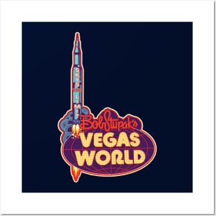 Vintage Vegas World Hotel and Casino Sign Las Vegas Posters and Art